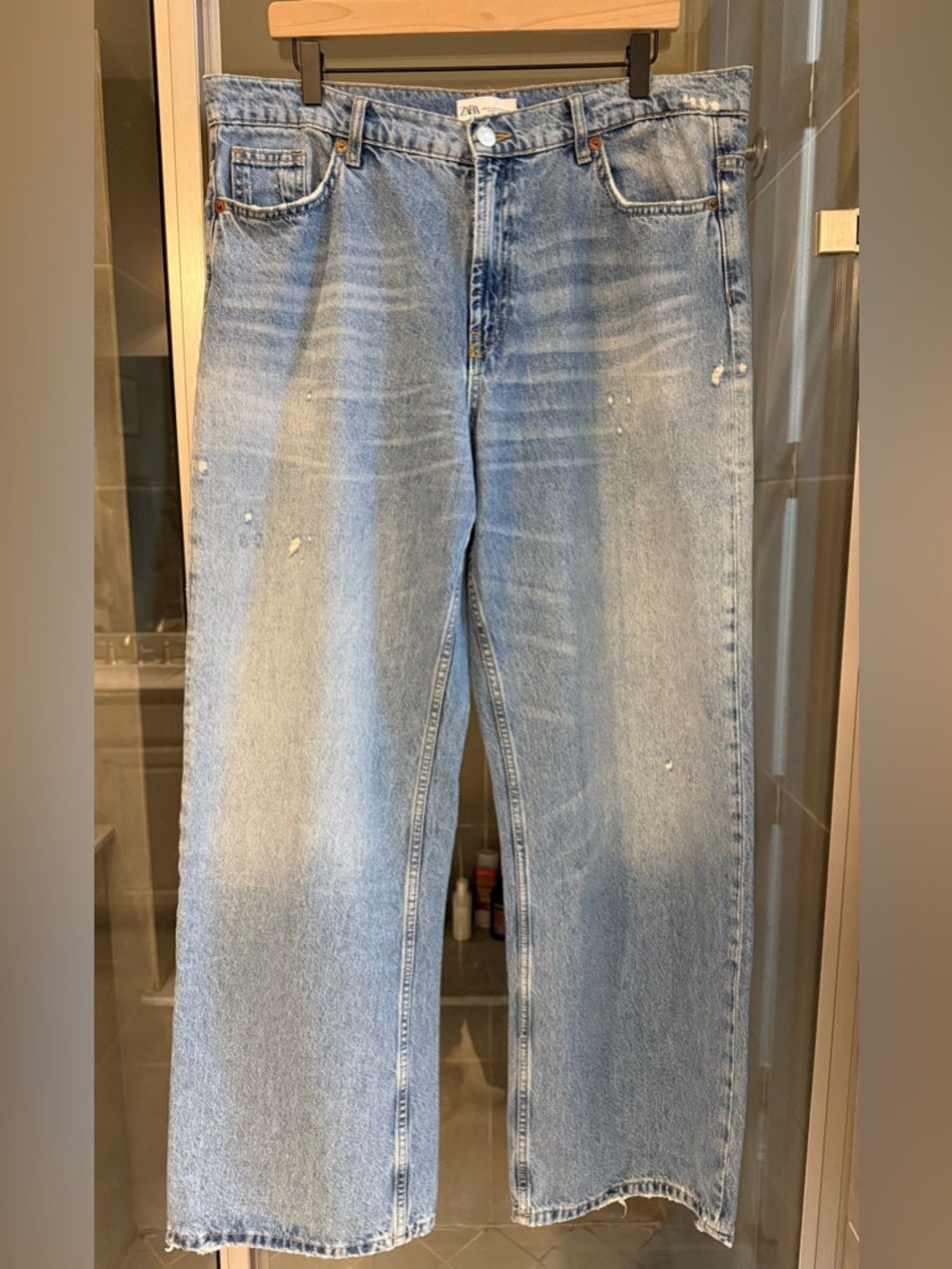 Zara Light Blue Baggy Jeans